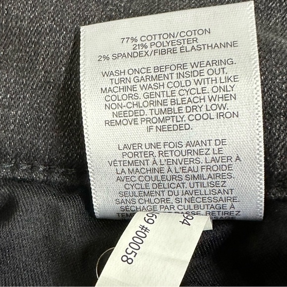 Express Super High Waisted Faded Black Legging Skinny Jeans - Picture 7 of 7